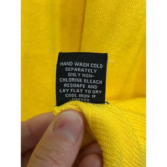 Premise Womens Yellow Cardigan Sweater With Button Detailing Size XL - Picture 8 of 9